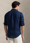 Ralph Lauren Custom Fit Linen Shirt, Classic Navy