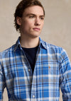 Ralph Lauren Custom Fit Plaid Oxford Shirt, Blue Multi