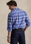 Ralph Lauren Custom Fit Plaid Oxford Shirt, Blue & White