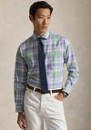 Ralph Lauren Custom Fit Plaid Oxford Shirt, Mint & Lavendar Multi