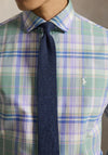 Ralph Lauren Custom Fit Plaid Oxford Shirt, Mint & Lavendar Multi