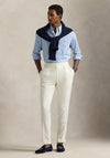 Ralph Lauren Custom Fit Stripe Poplin Shirt, Canvas Blue & White