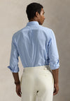 Ralph Lauren Custom Fit Stripe Poplin Shirt, Canvas Blue & White