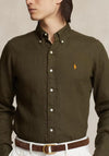 Ralph Lauren Custom Fit Linen Shirt, Armadillo