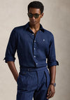 Ralph Lauren Custom Fit Linen Shirt, Newport Navy