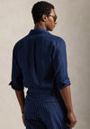 Ralph Lauren Custom Fit Linen Shirt, Newport Navy