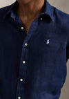 Ralph Lauren Custom Fit Linen Shirt, Newport Navy