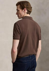 Ralph Lauren Custom Slim Fit Mesh Polo Shirt, Nutmeg Brown