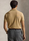 Ralph Lauren Custom Slim Fit Mesh Polo Shirt, Camel Brown