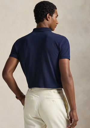 Ralph Lauren Custom Slim Fit Mesh Polo Shirt, Navy