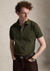Ralph Lauren Custom Slim Fit Mesh Polo Shirt, Olive Green