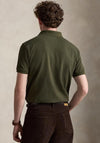 Ralph Lauren Custom Slim Fit Mesh Polo Shirt, Olive Green