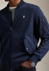 Ralph Lauren Double-Knit Bomber Jacket, Navy