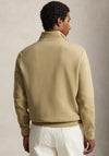 Ralph Lauren Double Knit Quarter Zip Sweatshirt, Beige