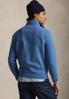 Ralph Lauren Double Knit Quarter Zip Sweatshirt, Delta Blue