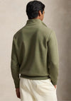 Ralph Lauren Double Knit Quarter Zip Sweatshirt, Green
