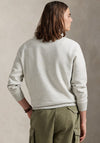 Ralph Lauren Double Knit Quarter Zip Sweatshirt, Grey Heather