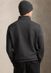Ralph Lauren Double Knit Quarter Zip Sweatshirt, Grey