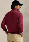 Ralph Lauren Double Knit Quarter Zip Sweatshirt, Wine