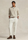 Ralph Lauren Estate Quarter Zip Sweatshirt, Tuscan Beige Heather