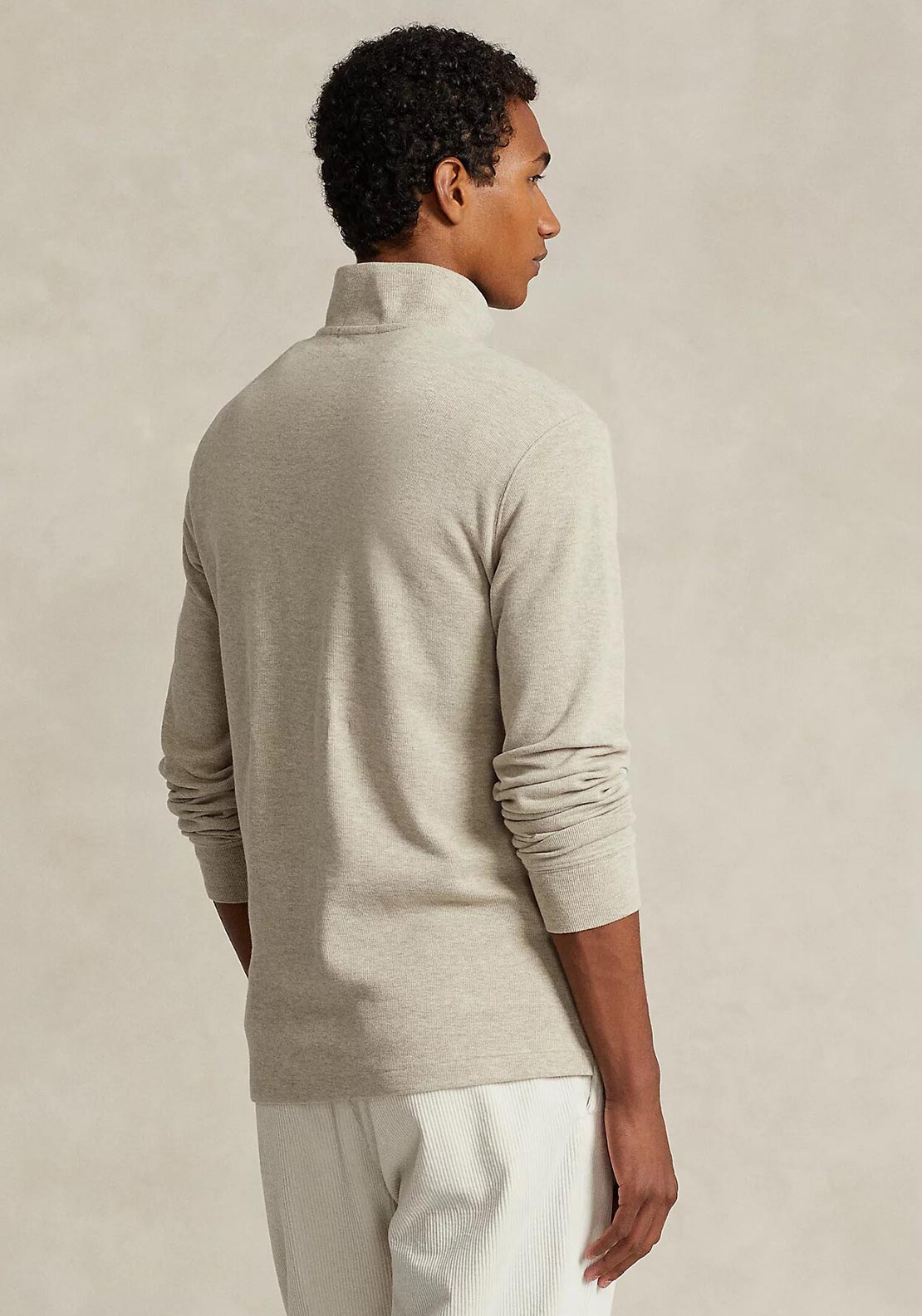 Ralph Lauren Estate Quarter Zip Sweatshirt, Tuscan Beige Heather