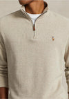Ralph Lauren Estate Quarter Zip Sweatshirt, Tuscan Beige Heather