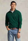Ralph Lauren Estate-Rib Half Zip Sweater, Moss Agate