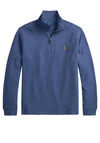Ralph Lauren Estate Rib Quarter Zip Sweatshirt, Blue Heather