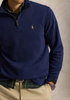 Ralph Lauren Estate Rib Quarter Zip Sweatshirt, Cruise Navy