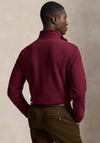 Ralph Lauren Estate Rib Quarter Zip Sweatshirt, Wine