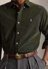 Ralph Lauren Fine Corduroy Shirt, Olive Green