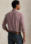 Ralph Lauren Gingham Poplin Shirt, Wine & White