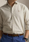 Ralph Lauren Iconic Custom Fit Oxford Shirt, Classic Beige