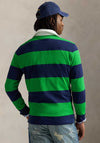 Ralph Lauren Iconic Striped Rugby Polo Shirt, Newport Navy & Green