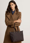 Ralph Lauren Keaton Medium Nylon Tote Bag, Chestnut Brown