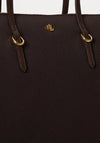 Ralph Lauren Keaton Medium Nylon Tote Bag, Chestnut Brown