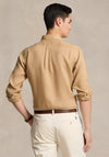Ralph Lauren Custom Fit Linen Shirt, Vintage Khaki