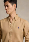 Ralph Lauren Custom Fit Linen Shirt, Vintage Khaki