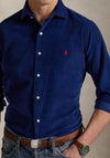 Ralph Lauren Long Sleeve Corduroy Shirt, Freshwater Blue