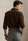 Ralph Lauren Long Sleeve Corduroy Shirt, Chocolate Brown