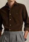 Ralph Lauren Long Sleeve Corduroy Shirt, Chocolate Brown