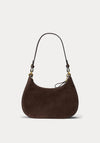 Ralph Lauren Marcy Medium Suede Shoulder Bag, Chestnut Brown