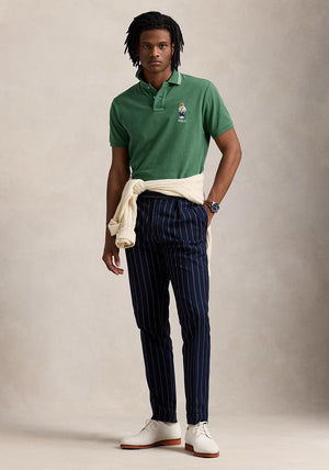 Ralph Lauren Mesh Polo Bear Polo Shirt, Antique Green