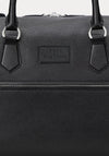 Ralph Lauren Pebbled Leather Duffle Bag, Black