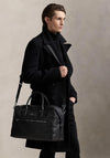 Ralph Lauren Pebbled Leather Duffle Bag, Black
