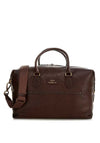 Ralph Lauren Pebbled Leather Duffle Bag, Dark Brown