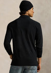 Ralph Lauren Polo Bear Mesh Long Sleeve Polo Shirt, Black