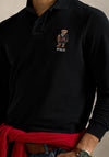 Ralph Lauren Polo Bear Mesh Long Sleeve Polo Shirt, Black
