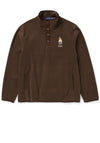 Ralph Lauren Polo Bear Quarter Button Fleece, Brown