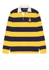 Ralph Lauren Polo Pear Rugby Polo Shirt, Yellow & Navy